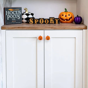 Halloween Pumpkin Door Knobs