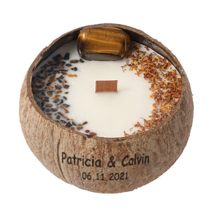 Customized|Natural Coconut Shell|Aromatherapy Candles