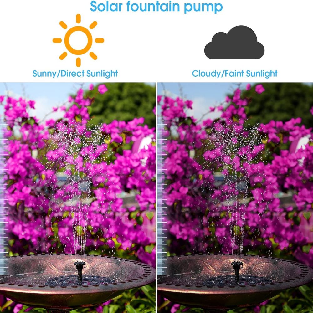 Solar Bird Bath Fountain