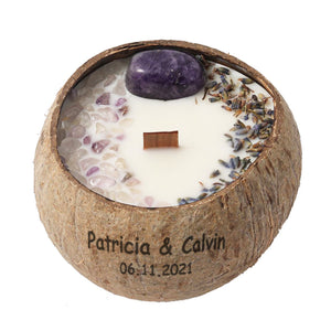 Customized|Natural Coconut Shell|Aromatherapy Candles