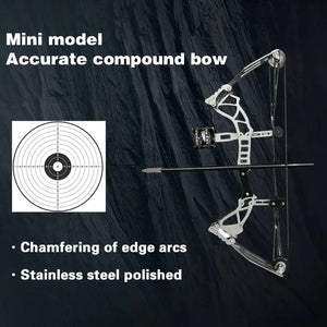 Mini Compound Bow Made of Pure Metal