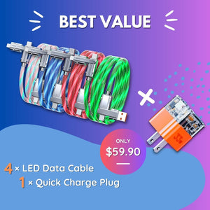 4-in-1 RGB Data Cable 1.2m