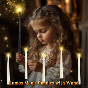 Floating candle with wand control