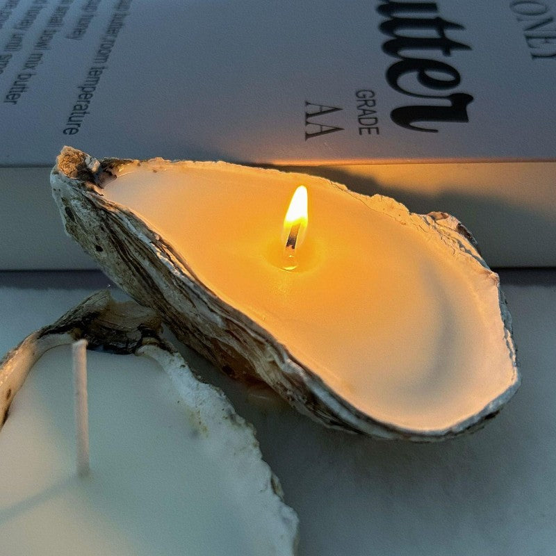 Oyster Shell Scented Candle 2Pcs