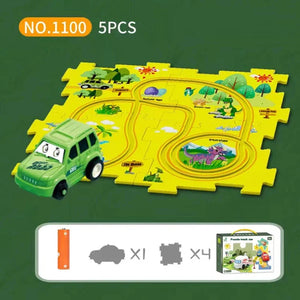 🔥Children's Educational Puzzle Track Car Play Set🧩