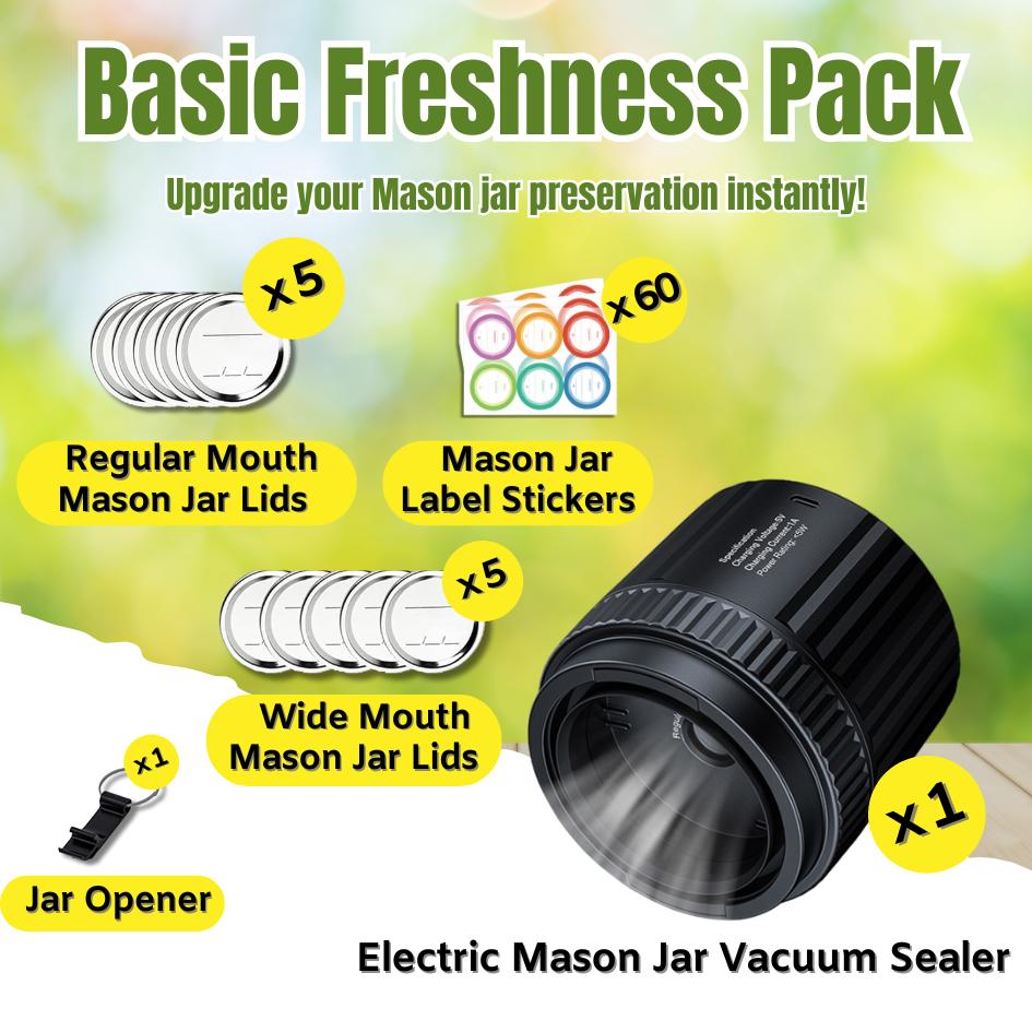 Electric Mason Jar Vacuum Sealer - PACKAGE A