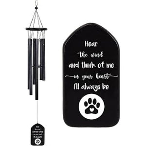 Think Of Me Dog Cat Memorial Wind Chimes Personalized Gifts