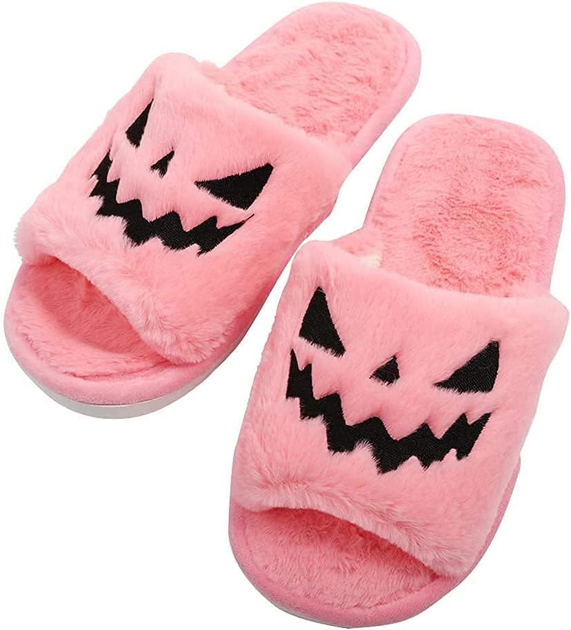 《Fuzzy Demon Face 》Slippers