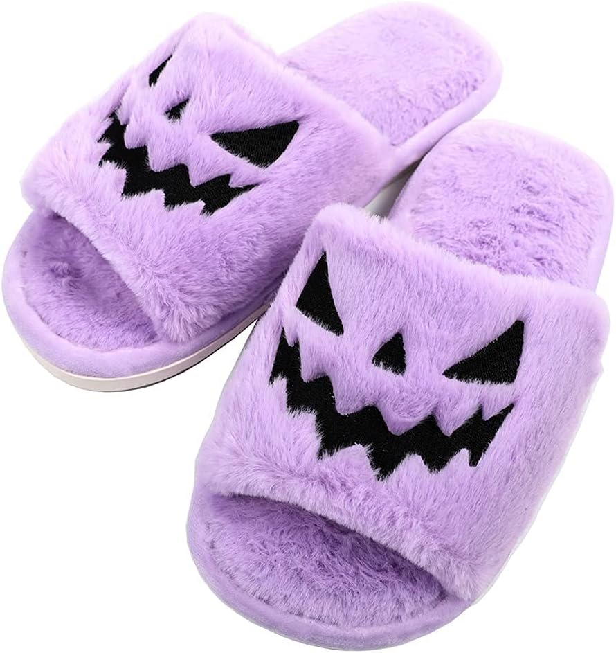 《Fuzzy Demon Face 》Slippers