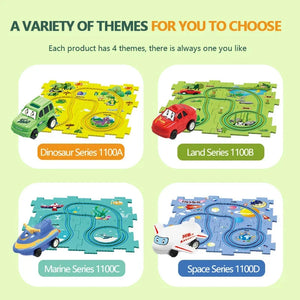 🔥Children's Educational Puzzle Track Car Play Set🧩