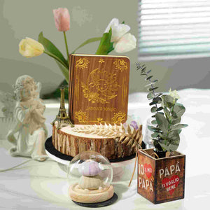 Personalized Wooden Engraved Folding Book Light