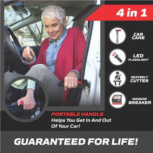 Multi-Functional Car Exit Assist Handle for Seniors