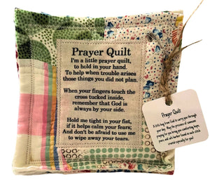 Prayer Quilt with cross inside