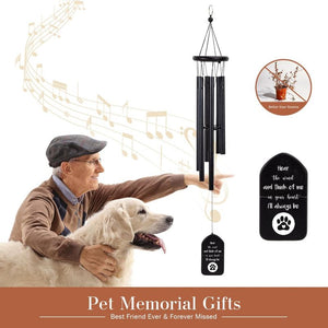 Think Of Me Dog Cat Memorial Wind Chimes Personalized Gifts