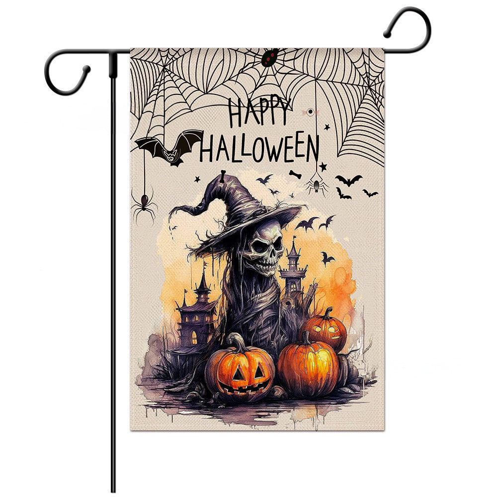 Scary Pumpkin Double Sided Banner