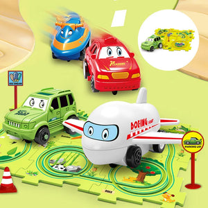 🔥Children's Educational Puzzle Track Car Play Set🧩