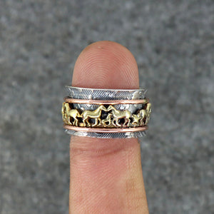 Horse Spinner Ring- Liberate the pressure