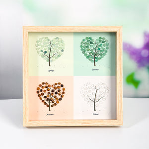 Colorful tumbled stone crystal bare stone photo frame