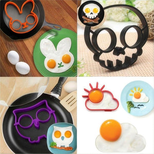 Halloween Horror Skull Fried Egg Mold-A set of four styles