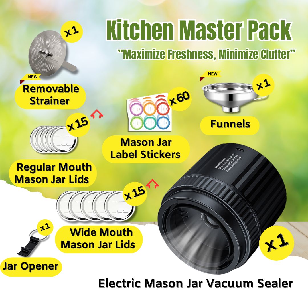 Electric Mason Jar Vacuum Sealer - PACKAGE B