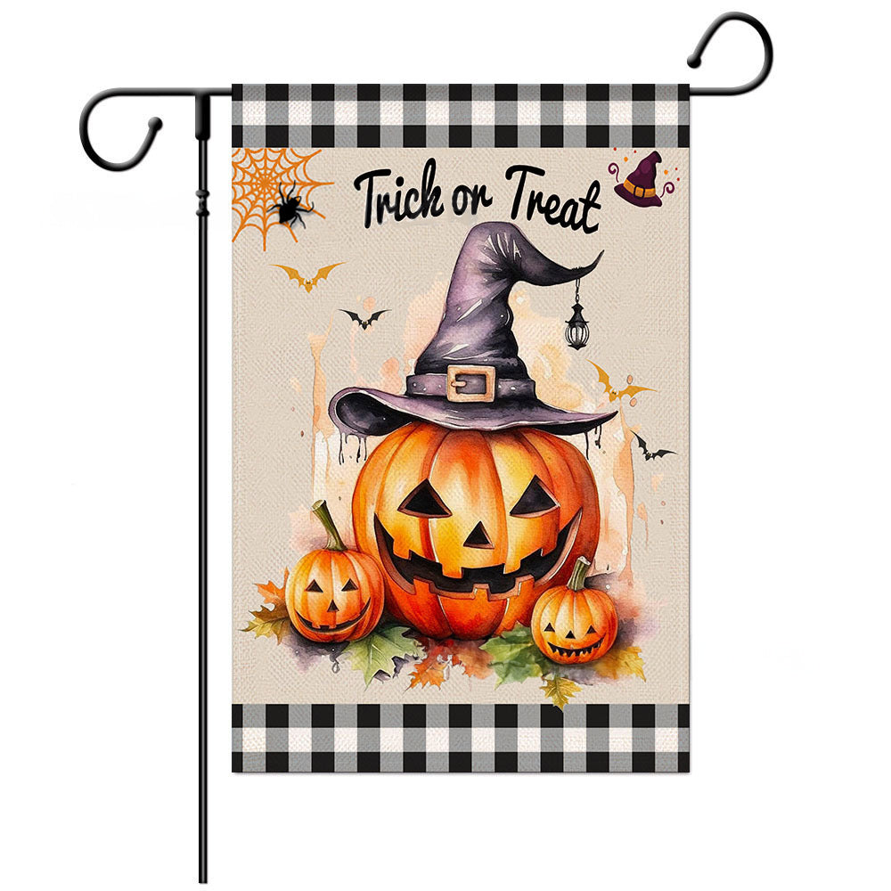 Scary Pumpkin Double Sided Banner