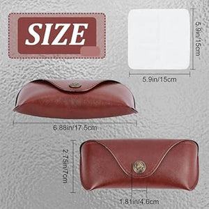 Personalized Vintage Leather Eyeglass Case