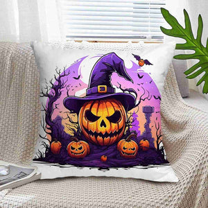 Pumpkin Skull Castle - pillowcase18*18Inch