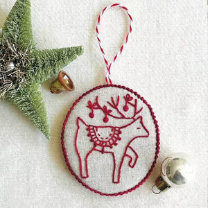 Jolly and Bright Hand Embroidery Christmas Ornaments kit