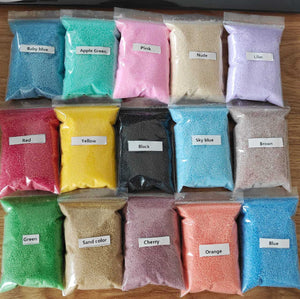 Halloween floating diy material colorful sand wax