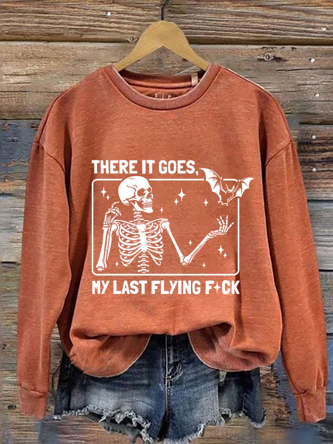 《There It Goes My Last Flying F*ck》long-sleeve shirt