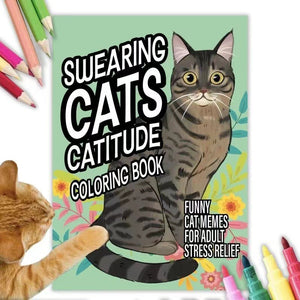 Funny Kitty Memes Coloring Book