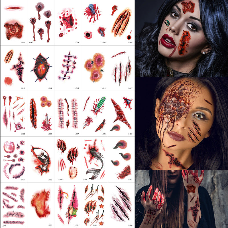 《LIVING DEAD SCARS 》 Tattoo Stickers