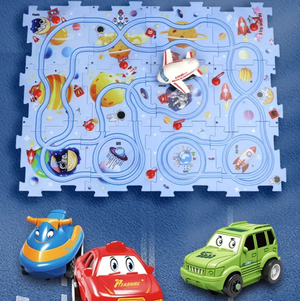 🔥Children's Educational Puzzle Track Car Play Set🧩