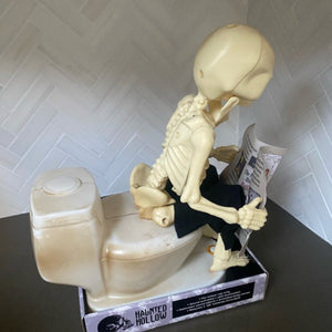 Farting Skeleton on Toilet