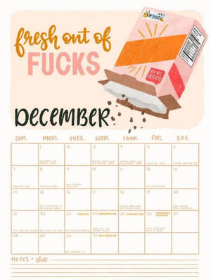 2025 new Calendar for Tired-Ass Women