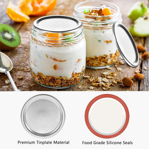 Mason jar closure lids