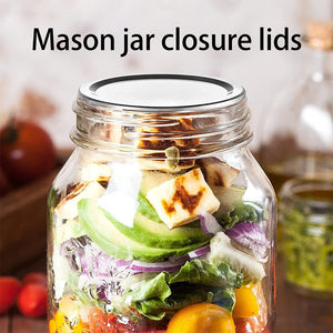 Mason jar closure lids