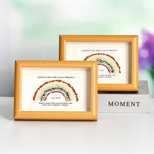 Colorful tumbled stone crystal bare stone photo frame