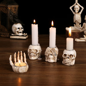 Halloween Skeleton Candle Holder Ornament