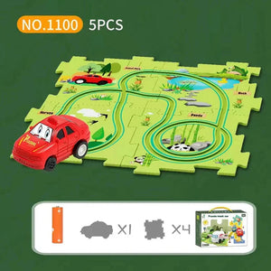 🔥Children's Educational Puzzle Track Car Play Set🧩