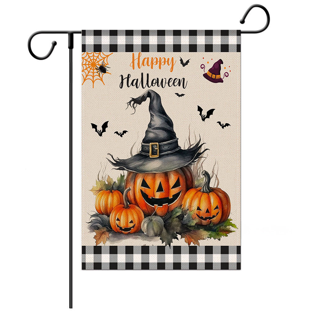 Scary Pumpkin Double Sided Banner