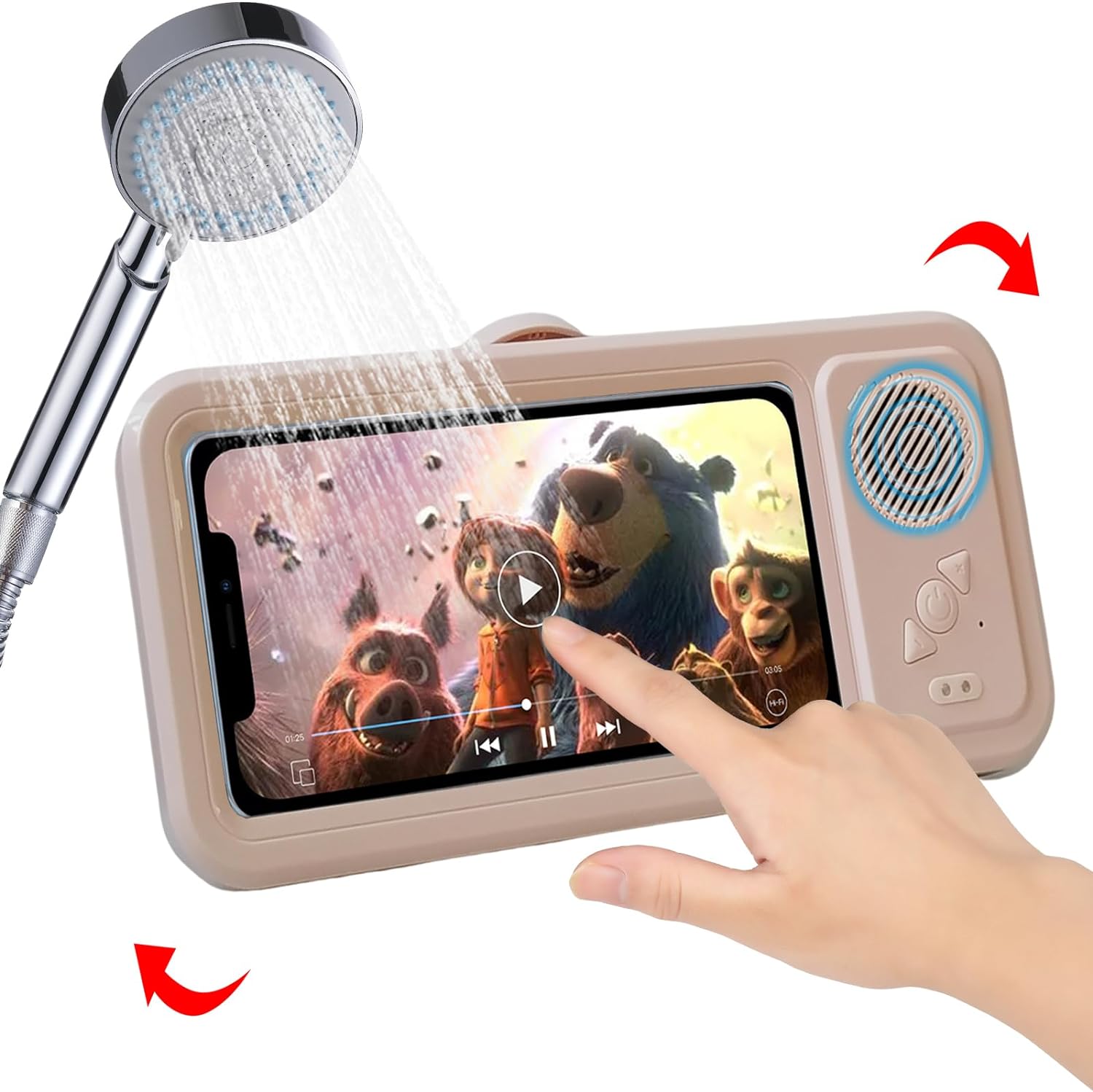 Speaker Shower Phone Holder