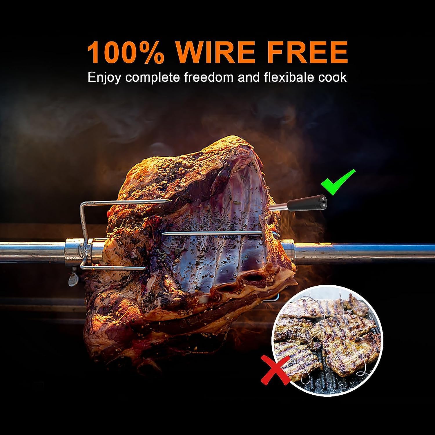 Smart Meat Thermometer Wireless